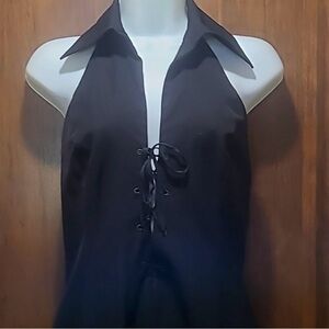 Lace-Up Romper By BEBE Size (M)